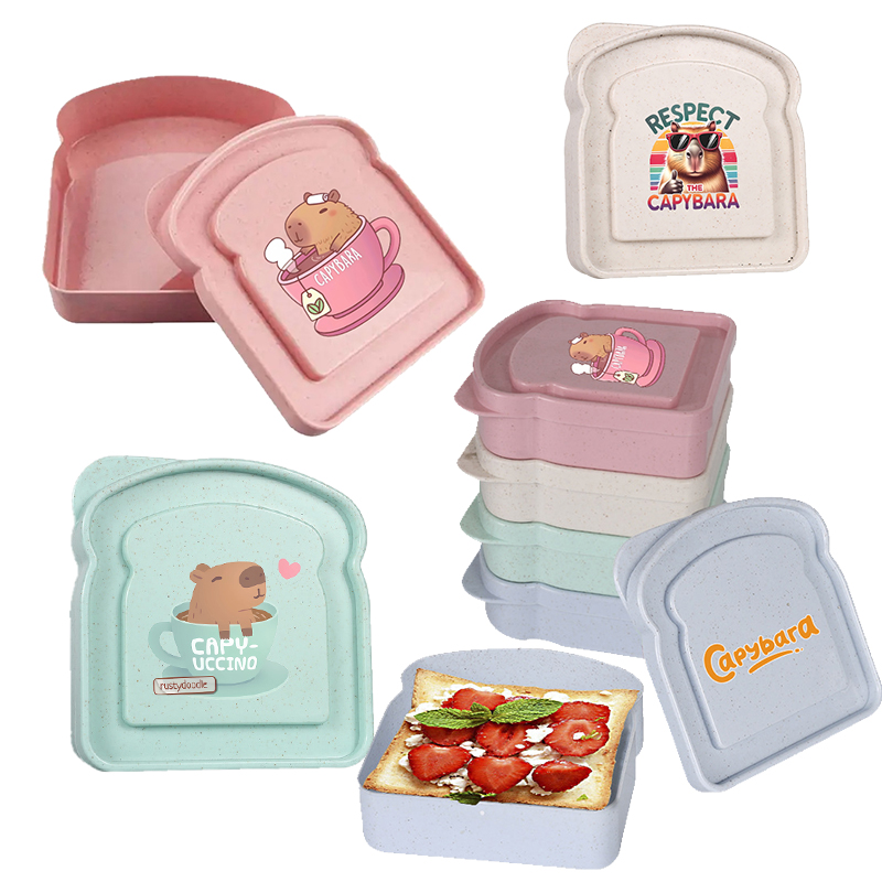 Microwave Oven - Capybara Sandwich Food Storage Case Container