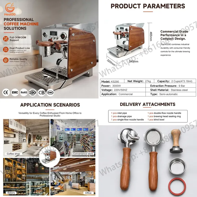 Coffee Maker - High Efficiency Commercial Home Dual Boiler