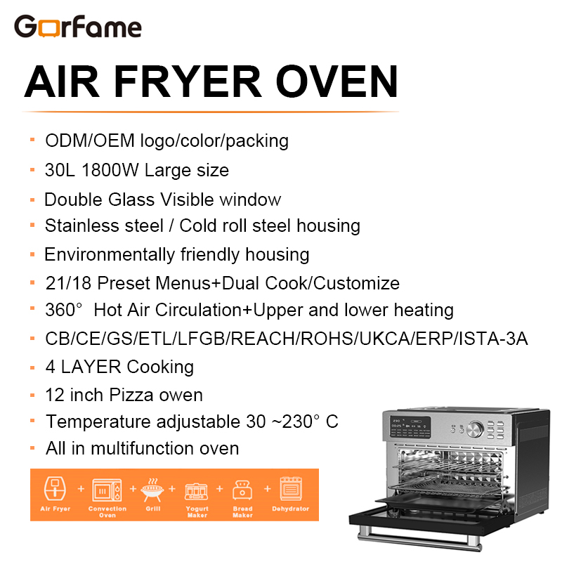 Extra Large 30L Capacity Chick - đánh giá và giá Air Fryer