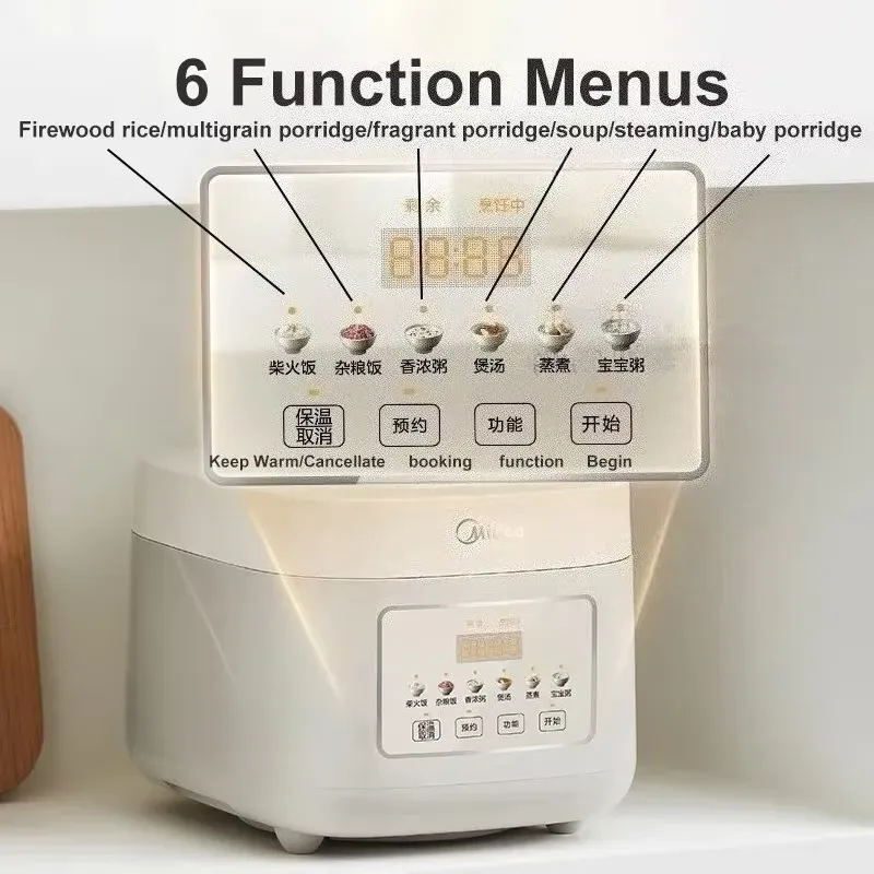 Midea Healthy Rice Cooker 3L N - đánh giá và giá Rice Cooker