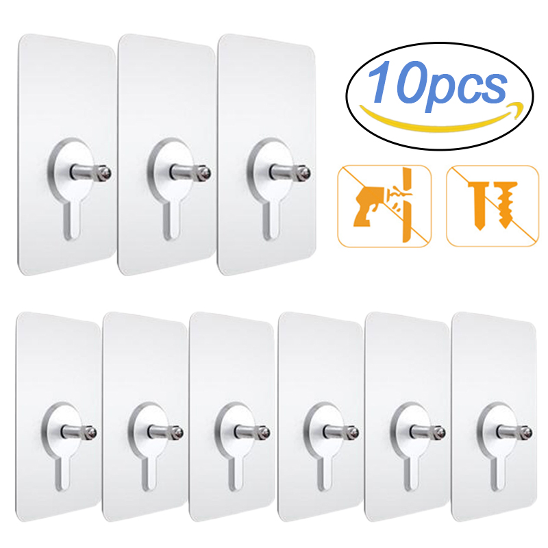 10Pcs Shelf Adhesive Wall Hook - đánh giá và giá Kitchen Appliances Cabinet