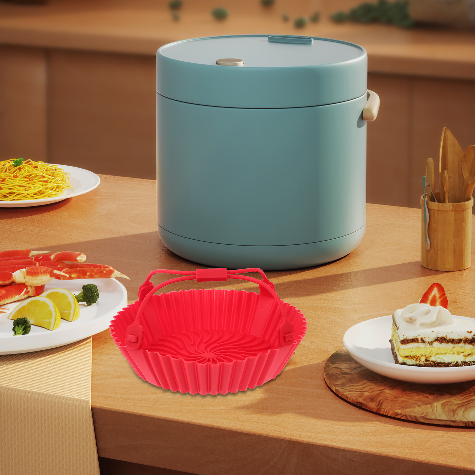 Air Fryer Silicone Pot Non Sti - đánh giá và giá Air Fryer