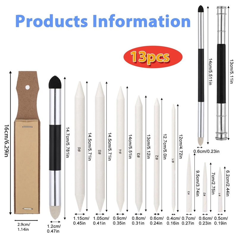 13PCS Blending Stump, Art Blen - đánh giá và giá Blender