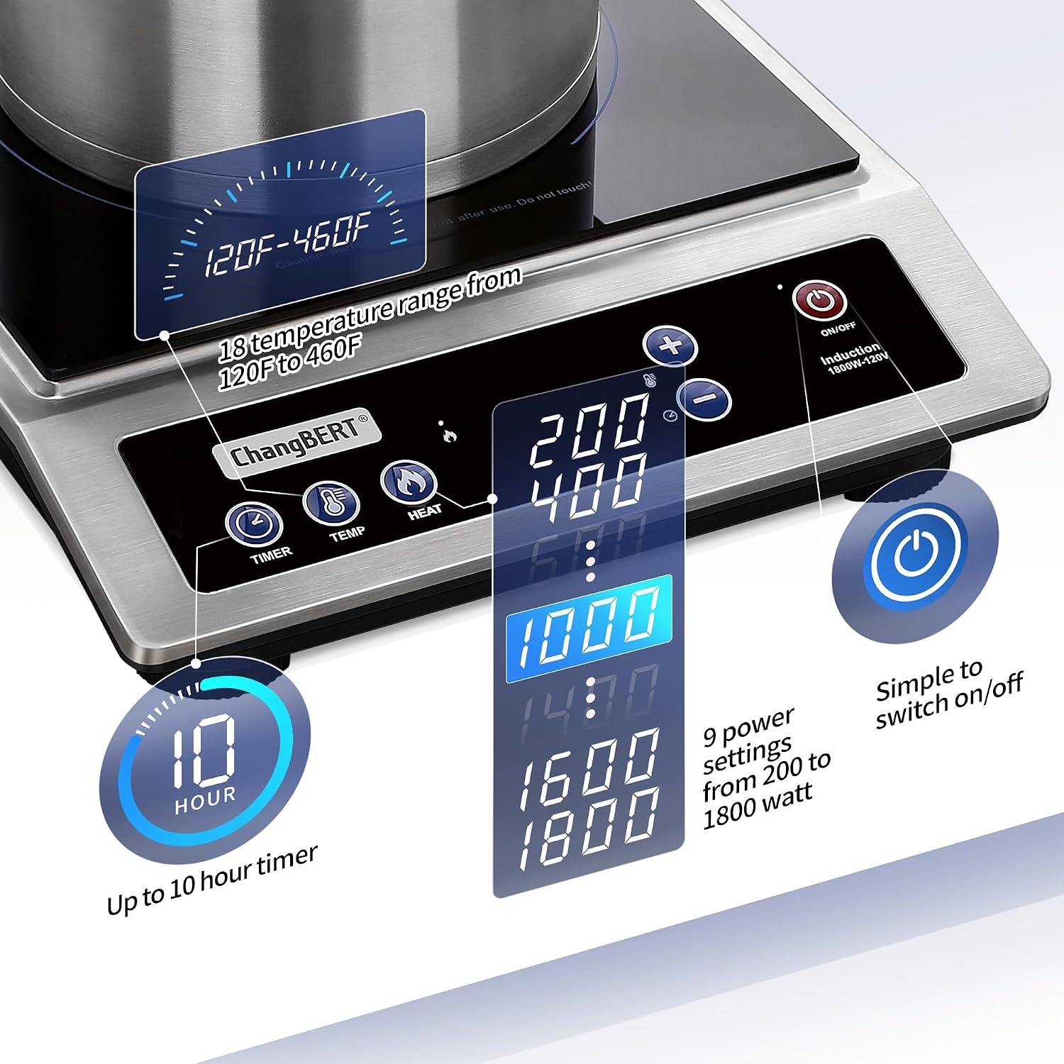 Induction Cooktop, Commercial  - đánh giá và giá Induction Cooktop Portable